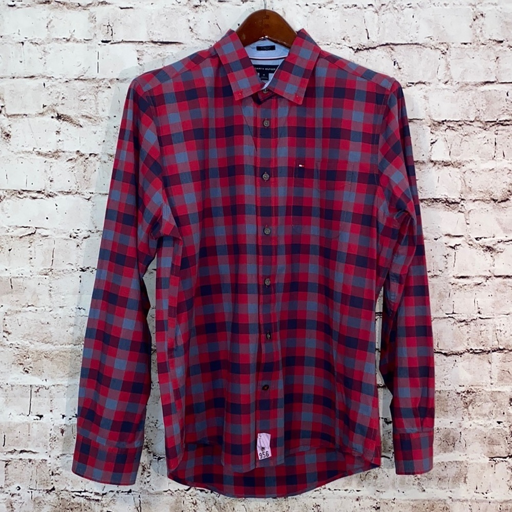 Tommy Hilfiger Men’s Tonal Check Shirt - Picture 2 of 8